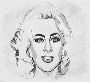 Lady Gaga Drawing